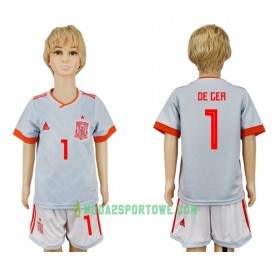 Koszulka Hiszpania De Gea 1 Dziecięcy Mistrzostwa Świata 2018 Wyjazdowe Stroje Piłkarskie